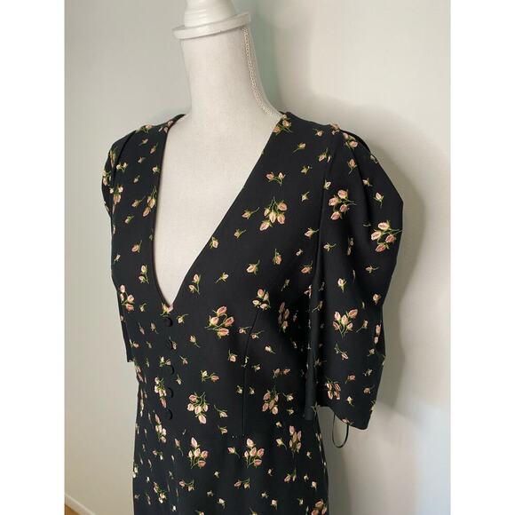 Erdem Ottavia Embroidered Flower Bud Midi Dress - Picture 3 of 8